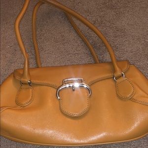 Light brown leather Cole Haan purse